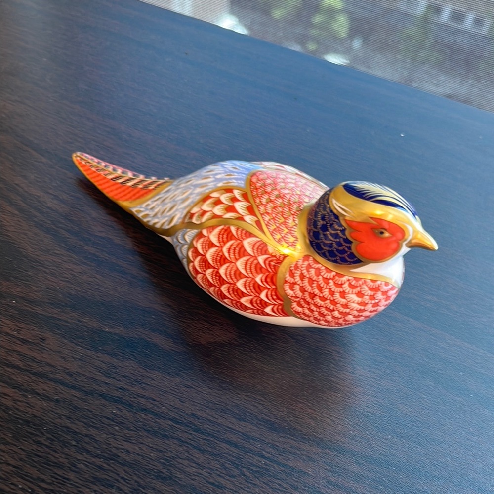 Royal Crown Derby Pheasant Gold Stopper- 1st Quality
